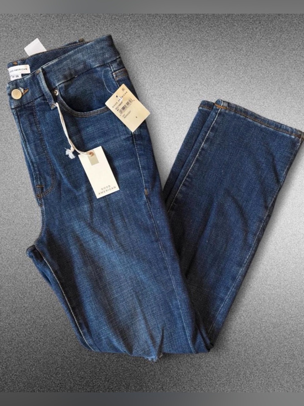 Good American Indigo Straight-Leg Women’s Jeans